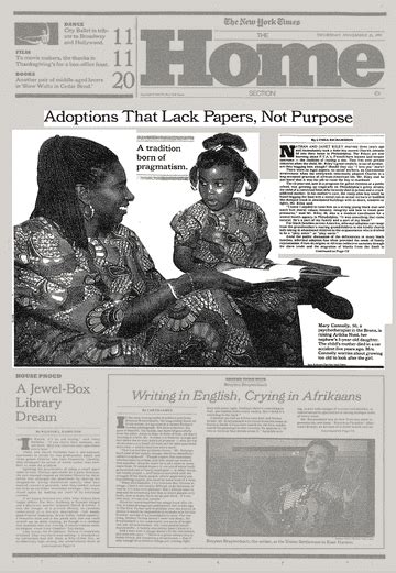 Adoptions That Lack Papers Not Purpose The New York Times