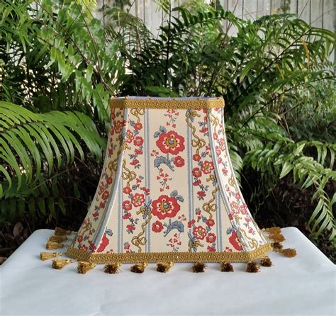 Rectangle Bell Floral Lampshade Vintage Fabric Lamp Shade