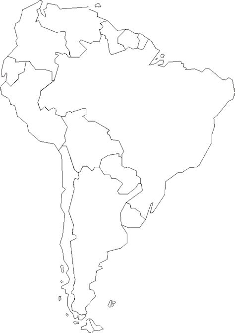 Map Of North And South America For Kids Coloring Home