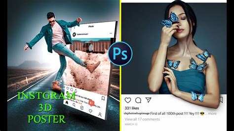How To Create Instagram 3d Viral Photo Editing In Photoshop Tutorial