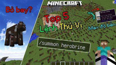 Top 5 Lệnh Đặc Biệt Mà Bạn Chưa Từng Biết Trong Minecraft Moplay