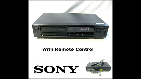 Sony Cdp 470 Stereo Compact Disc Cd Player With Remote Control Youtube