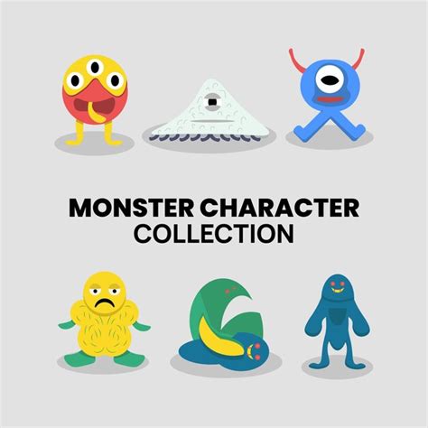 Premium Vector Monster Character Collection