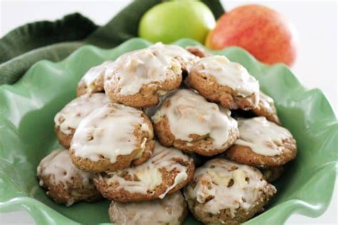 Glazed Soft Apple Cookies An Old Fashioned Apple Cookie Recipe