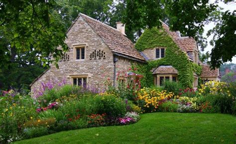 The beauty in an english cottage garden is informality and simplicity. Old english cottage photos