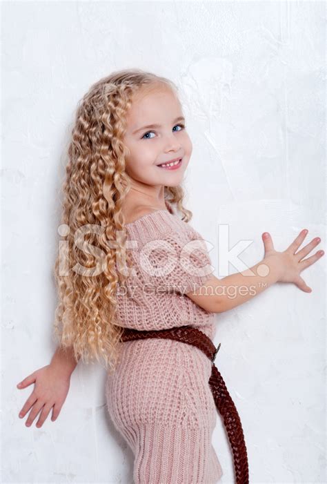 Beautiful Blonde In Knitted Dress Stock Photo Royalty Free Freeimages