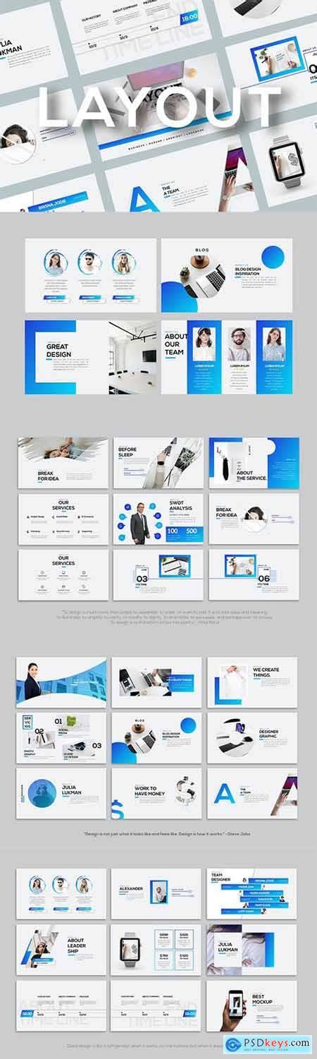 Layout Powerpoint Template Free Download Photoshop Vector Stock