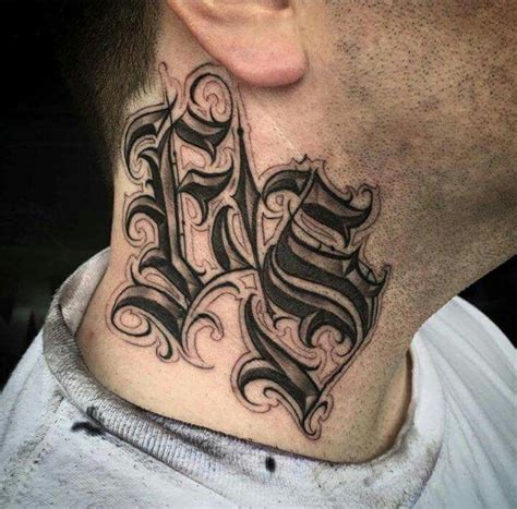 Side Neck Tattoo Lettering Vanswithrainbowsole