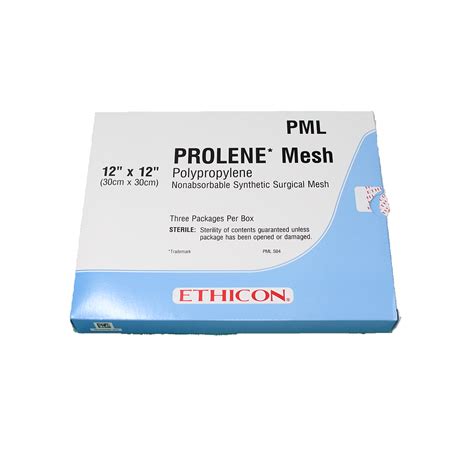 Code Pml Ethicon Prolene Mesh Polypropylene Nonabsorbable Synthetic