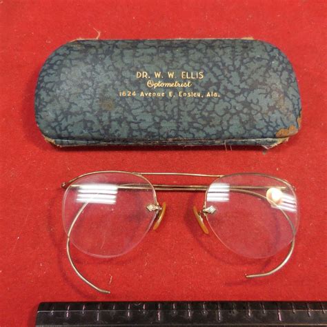Rare Antique Vintage Old Glasses With Original Hard … Gem