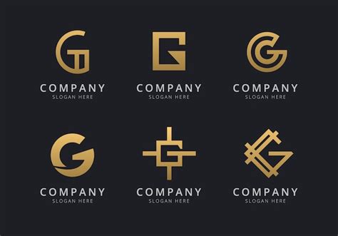 Premium Vector Initials G Logo Template With A Golden Style Color For
