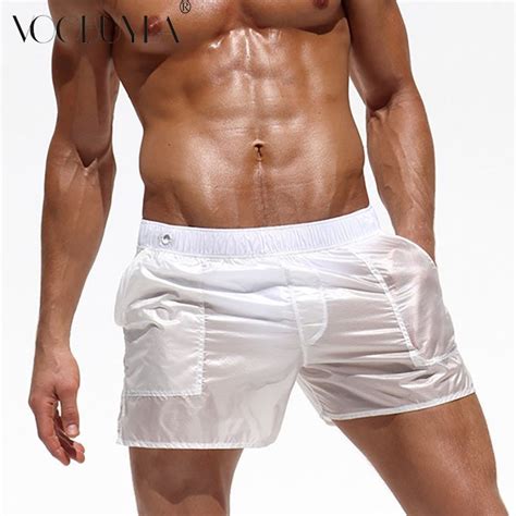 Buy Voobuyla New Mens Swimming Trunks Pocket Swimwear Men Sexy See Through