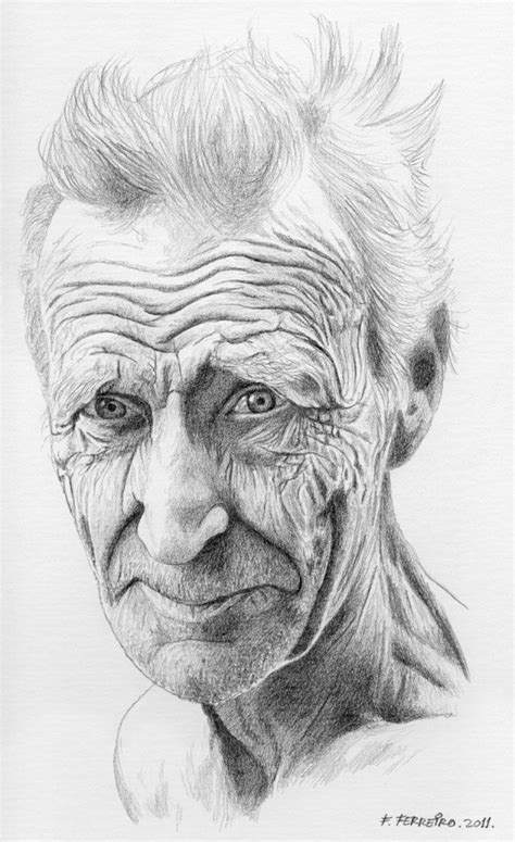 Old Man Portrait Drawing Old Man Portrait Pencil Drawings
