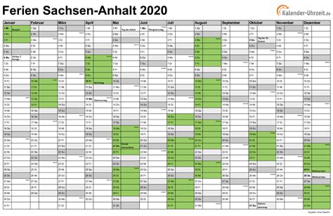 Ferien Sachsen Anhalt 2020 Ferienkalender Zum Ausdrucken