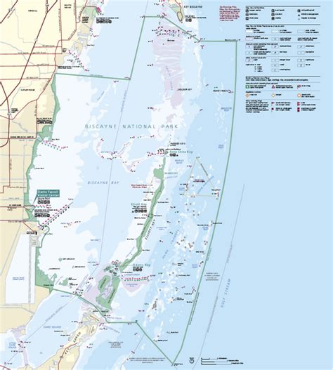 Biscayne National Park Official Map Biscayne National Park • Mappery