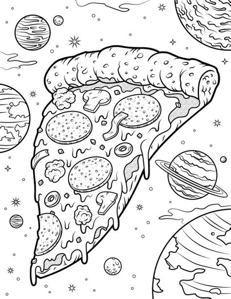 Brilliant Photo Of Pizza Coloring Pages Albanysinsanity Com
