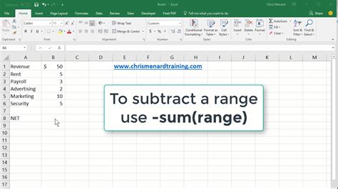 How To Subtract Multiple Cells In Excel Quora