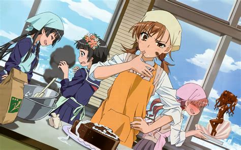 Anime Girls Food Cake Cooking Wallpaper Coolwallpapersme