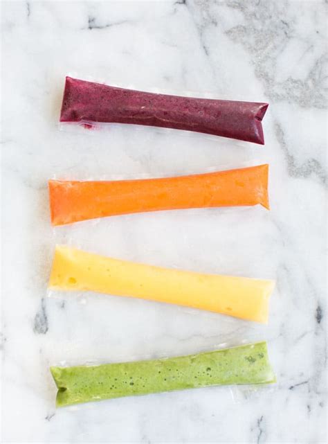 Easy Rainbow Fruit And Veggie Ice Pops