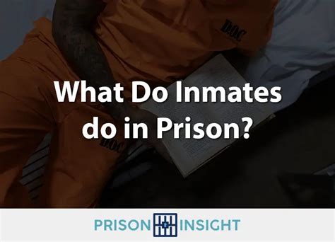 What Do Inmates Do In Prison Prison Insight