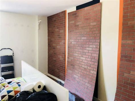 Right now there is wallpaper on the walls that is proofing very hard to remove. How to install faux brick panels. This is an easy tutorial ...