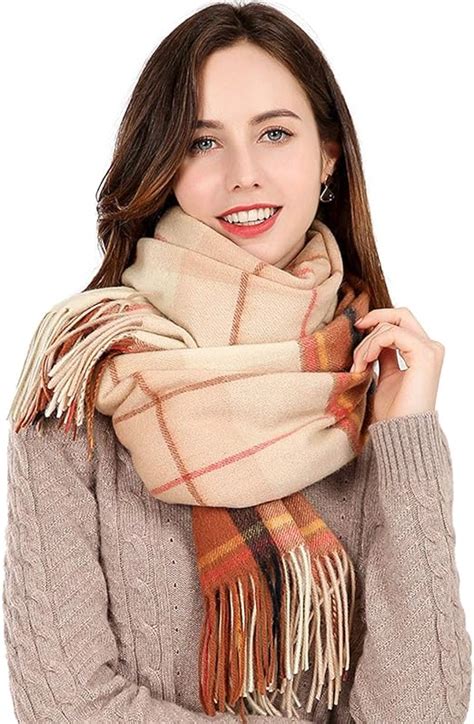 Jycdd 100 Wool Scarf Winter Scarf Pashmina Shawl Wrap For Women Long Large Warm Thick