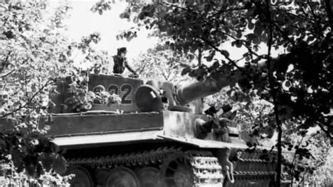 Original And Rare Photo Of Michael Wittmann In His Tiger Tank In