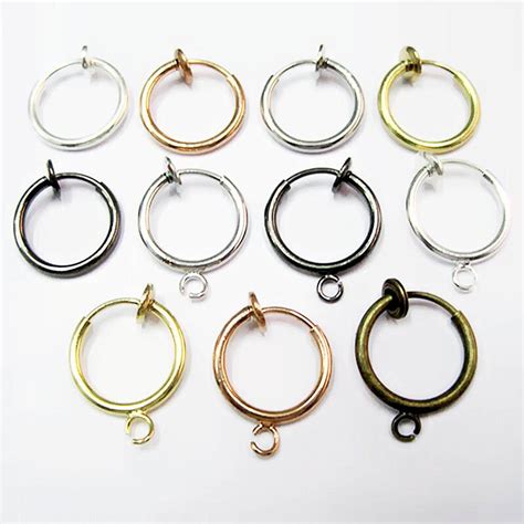 06:07 *septum thank you so much for 100k views! 10pcs Fashion Punk Ear Clip On Fake Piercing Nose Lip Hoop Rings Diy Earrings Making Gold Silver ...