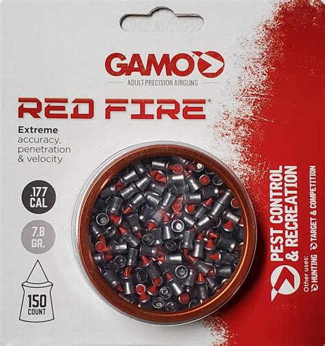 Gamo Red Fire 177 Caliber Pellets Tin Of 150 Deff Audio