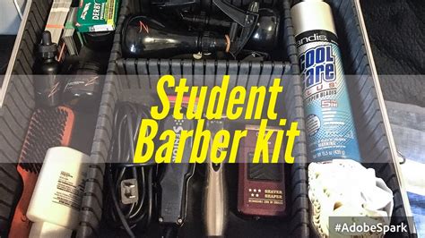 4pcs/set 7'' professional salon barber scissors hairdressing shears tools kit. Becoming A Master Barber | Student Barber Kit - YouTube
