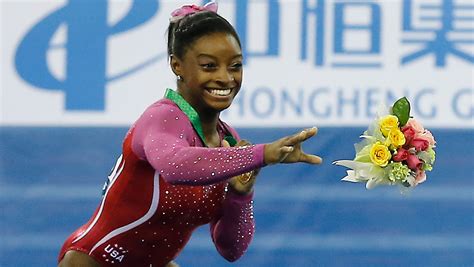 Simone Biles Sixth Woman To Win Consecutive Titles At Gym Worlds