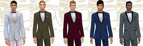 My Sims 4 Blog Classic Bow Tie Tuxedo By Fuyaya