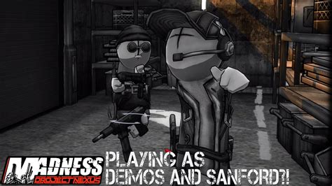 Playing As Sanford And Deimos Madness Project Nexus Story Mode Youtube