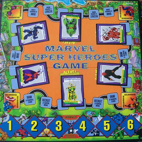 Pressmans 1992 Marvel Super Heroes Collectible Game All About Fun