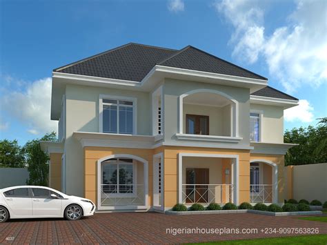 Modern 4 Bedroom Duplex Plan