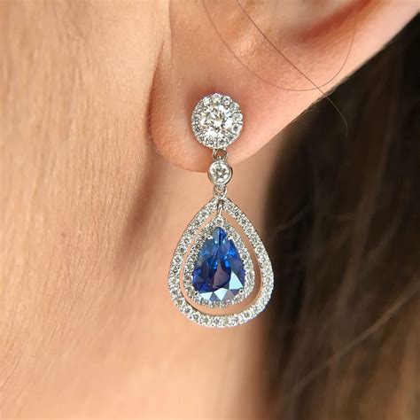Sapphire Earrings By HellerJewelers Wedding Jewelry Fine Jewellery