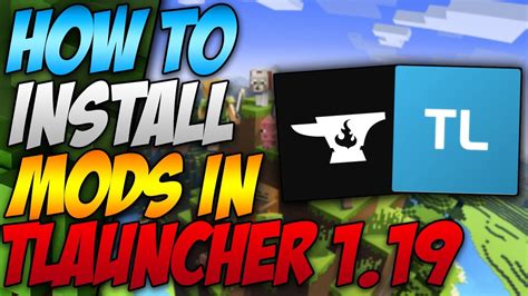 How To Install Mods In Minecraft Tlauncher 119 2022 Youtube