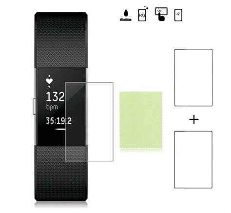 Fitbit Charge 2 Screen Protector Pack Of 2 Invella