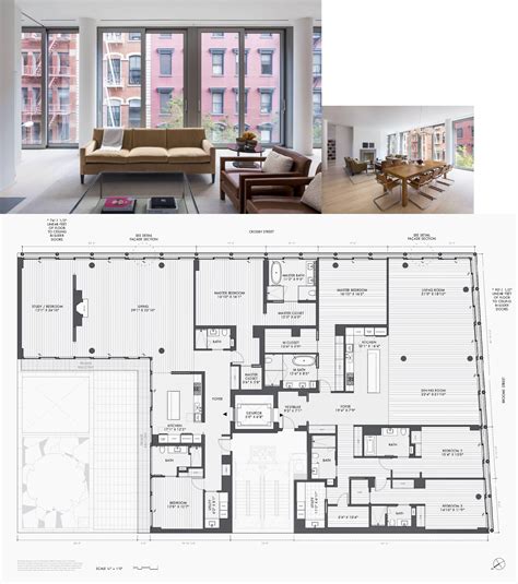 42 Crosby Street Residence 3 5th Floor Apartment Floor Plans Home
