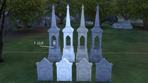 Mod The Sims Gravestones And Mortuary Statue From Ts3