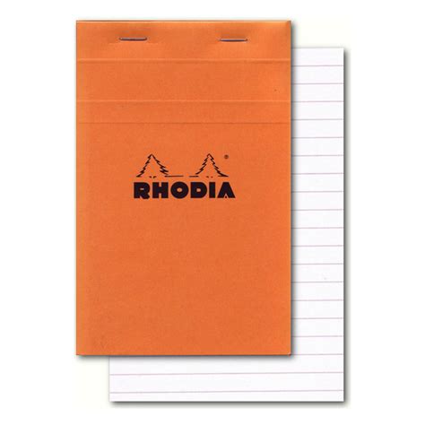 buy rhodia classic orange notepad 4 3x6 7 lined