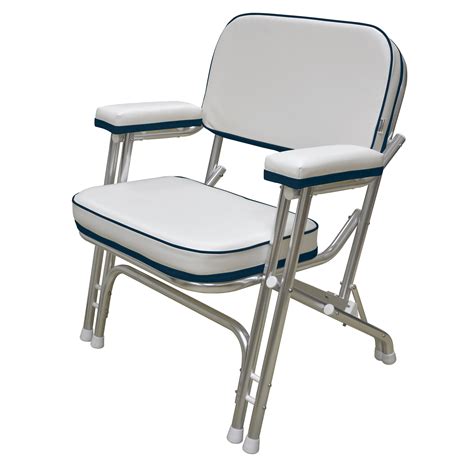 Boat furniture and comfortable, elegance line of folding deck chairs & stools. Wise 8WD120AB-924 Folding Deck Chair with Aluminum Frame ...