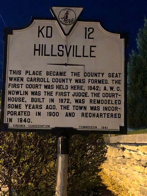 Historic Sign Hillsville Virginia Paul Chandler April 2019