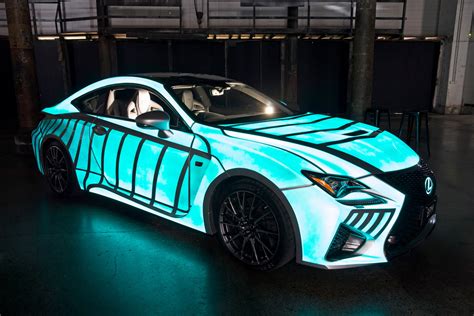 Lexus Previews Rc F With Dynamic Glow In The Dark Paint Gtspirit