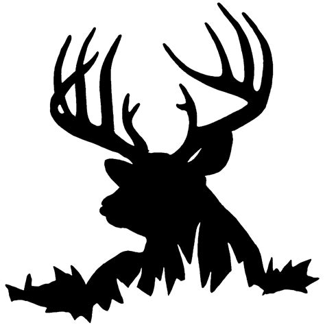 Buck Silhouette Clipart 8 Deer Silhouette Hunting Decal Deer Decal