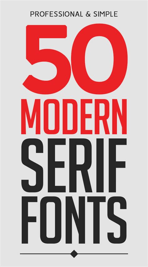 Examples Of Modern Serif Fonts Best Design Idea