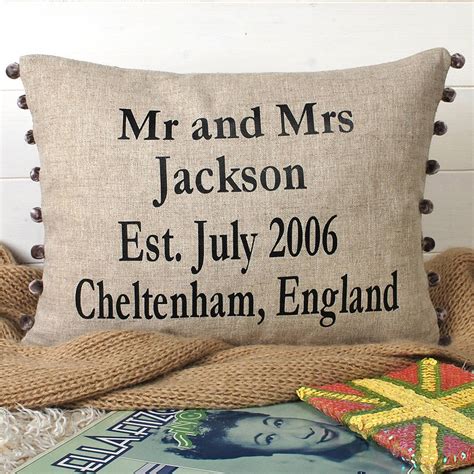 What are traditional milestone anniversary gifts? anniversary gift and wedding cushion by bags not war ...