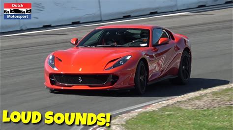 Ferrari 812 Superfast Screaming On Track Youtube