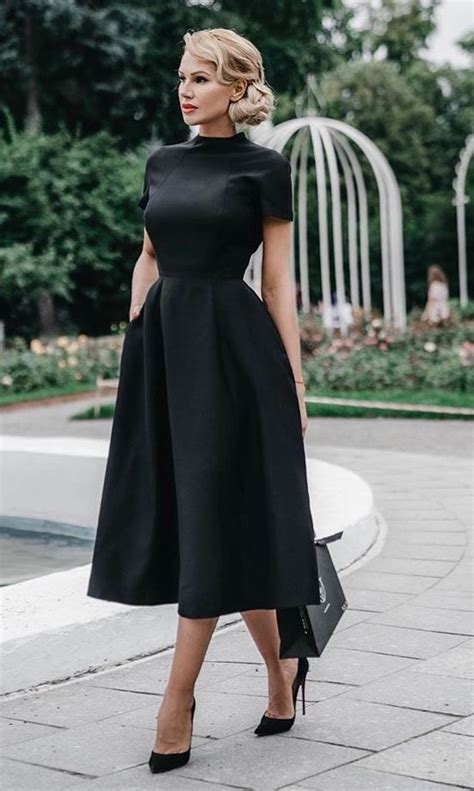 Black And Midi The Perfect Combo For Classy Black Prom Dresses Black