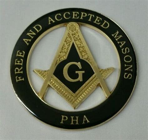 Freemason Masonic Prince Hall Affiliated Masonic Car Emblem Ebay